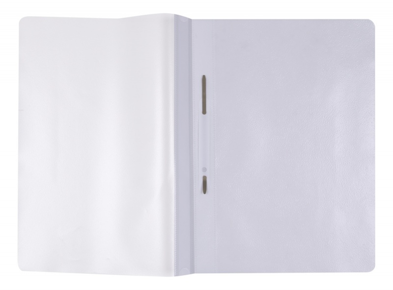 Skoroszyt OFFICE PRODUCTS, PP, A4, miękki, 100/170mikr., wpinany, biały - obrazek 2