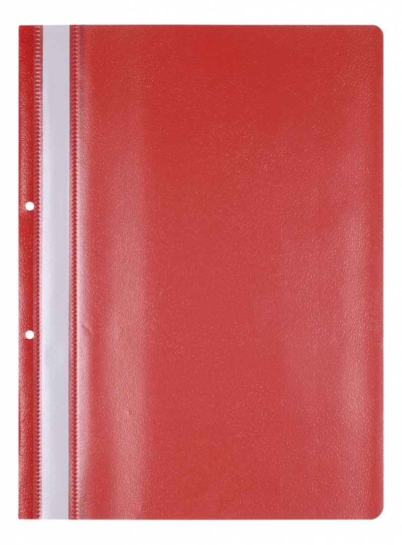 Skoroszyt OFFICE PRODUCTS, PP, A4, 2 otwory, 100/170mikr., wpinany, czerwony