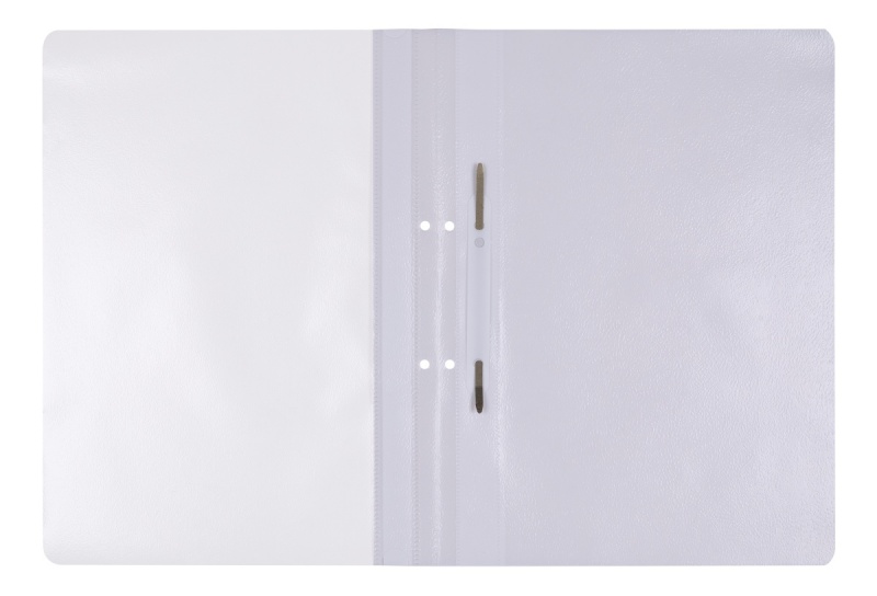 Skoroszyt OFFICE PRODUCTS, PP, A4, 2 otwory, 100/170mikr., wpinany, biały - obrazek 2