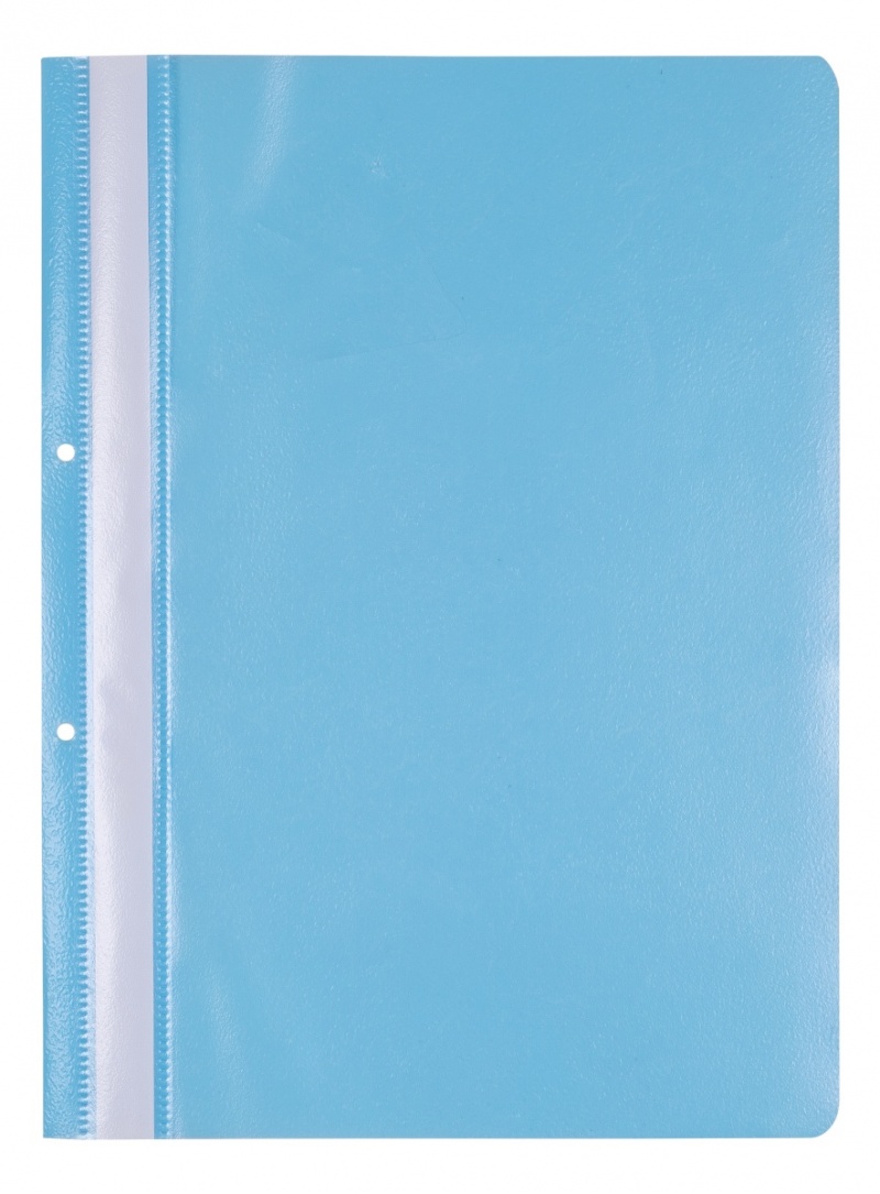 Skoroszyt OFFICE PRODUCTS, PP, A4, 2 otwory, 100/170mikr., wpinany, jasnoniebieski