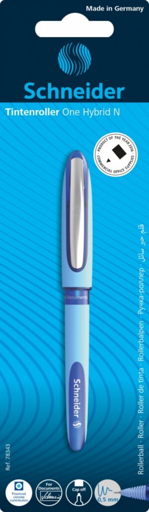 Pióro kulkowe SCHNEIDER One Hybrid, blister, niebieski