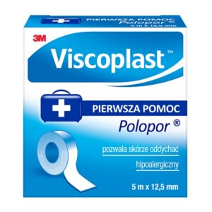 Przylepiec VISCOPLAST Polopor, 5mx12,5mm, rolka, 1szt.