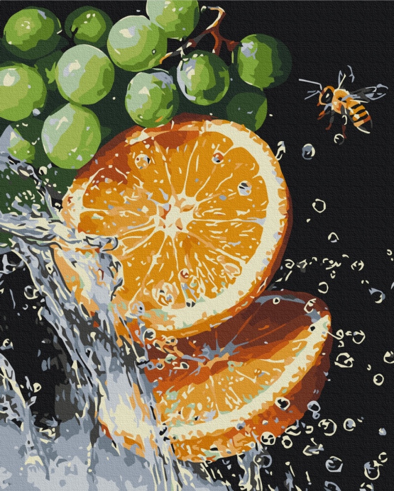 Malowanie po numerach BRUSHME, 40x50 cm, soczysta kombinacja, 1 szt., w pudełku - obrazek 2