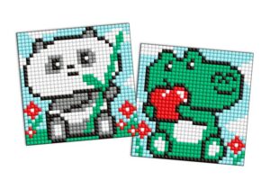 Diamentowa mozaika na magnesie IDEYKA, 9x9 cm, kids, dziwne rozkosze, 2 szt.