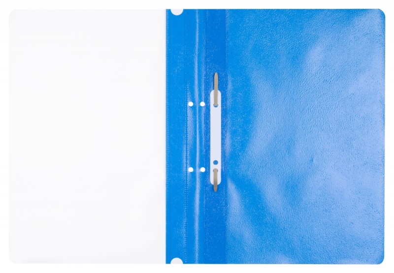 Skoroszyt OFFICE PRODUCTS, PP, A4, 2 otwory, 100/170mikr., wpinany, niebieski - obrazek 2