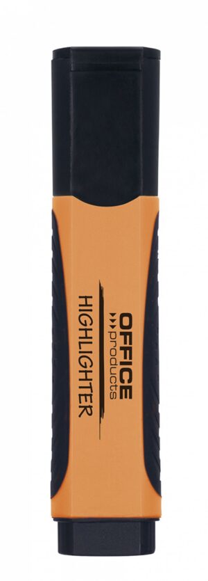 Zakreślacz OFFICE PRODUCTS z gumowym uchwytem, 2-5mm, pomarańczowy