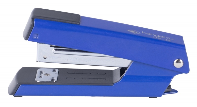 Zszywacz KANGARO DS-35, zszywa do 30 kartek, metalowy, w pudełku PP, granatowy