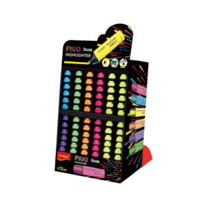 Zakreślacz KEYROAD Fluo, 72 szt., display, mix kolorów