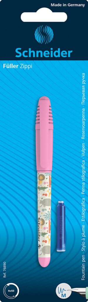 Pióro wieczne SCHNEIDER Zippi + 1 nabój, blister, mix kolorów