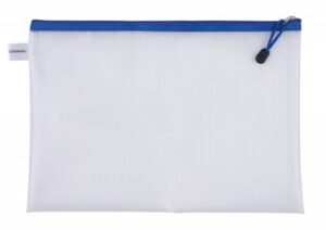 Torebka DONAU Zipper Bag, A4, 343x246 mm, EVA, z suwakiem, niebieska
