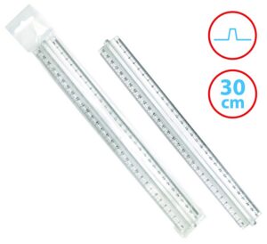 Linijka z uchwytem DONAU, 30cm, zawieszka, transparentna