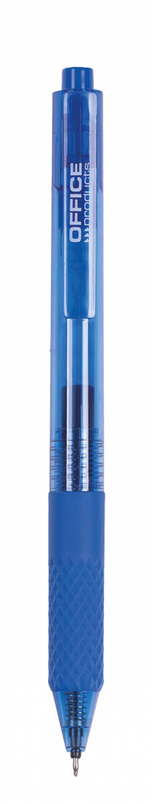 Długopis automatyczny żelowy OFFICE PRODUCTS, gr. linii 0,25mm, dł. linii 1200m, niebieski