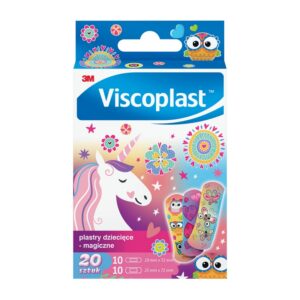 Plastry dziecięce VISCOPLAST Magiczne, 2 rozmiary, 20 szt., pudełko