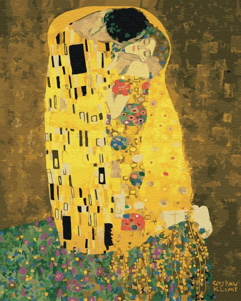 Malowanie po numerach BRUSHME, 40x50 cm, Pocałunek Gustav Klimt, 1 szt., w pudełku - obrazek 2