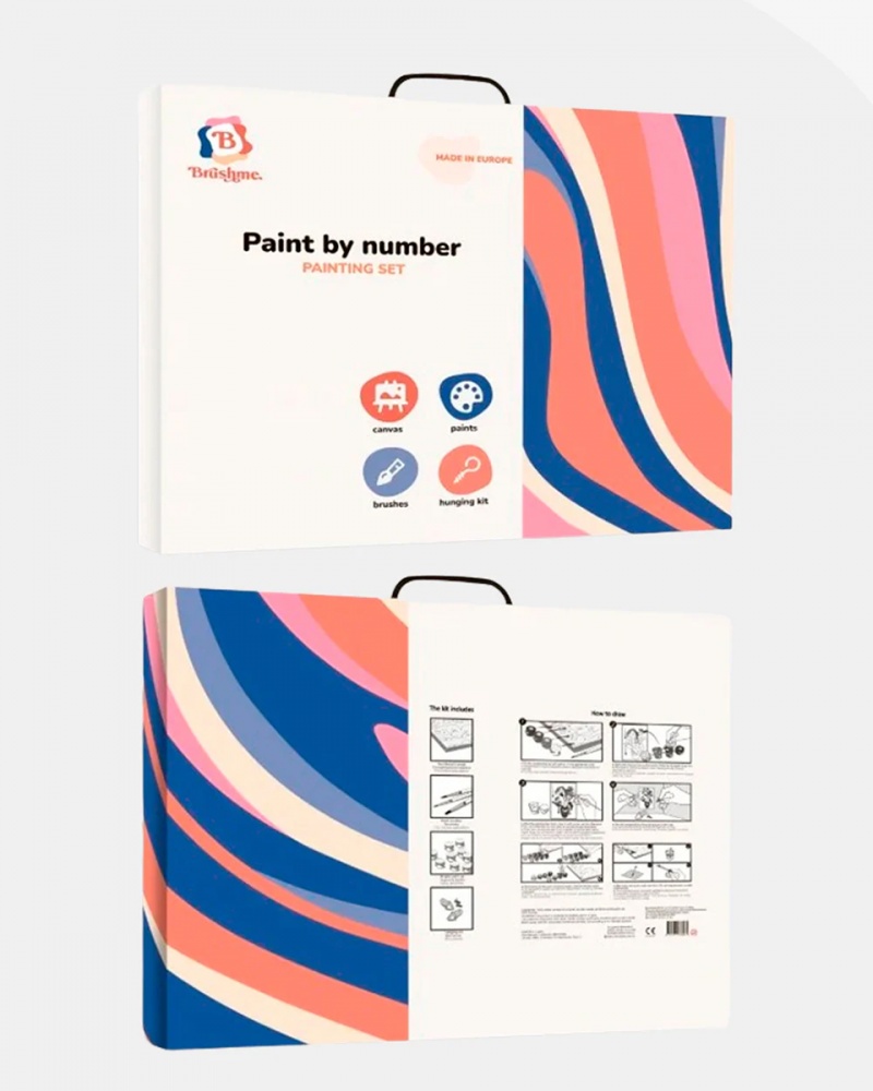 Malowanie po numerach BRUSHME, 40x50 cm, Pocałunek Gustav Klimt, 1 szt., w pudełku - obrazek 3