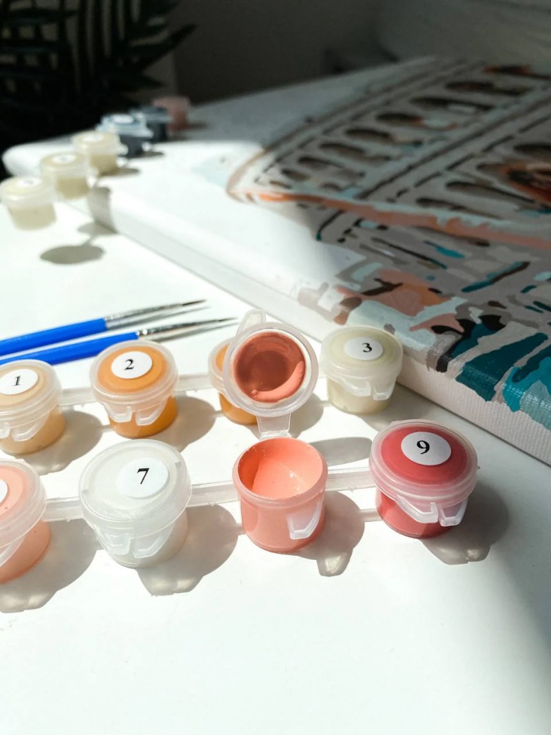 Malowanie po numerach BRUSHME, 30x40 cm, kids, myszka, 1 szt. - obrazek 2