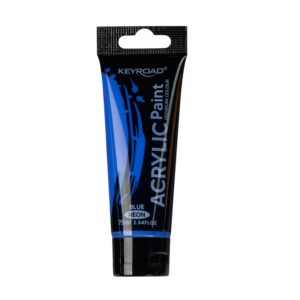 Farba akrylowa KEYROAD, neonowa, 75ml, tubka, niebieska