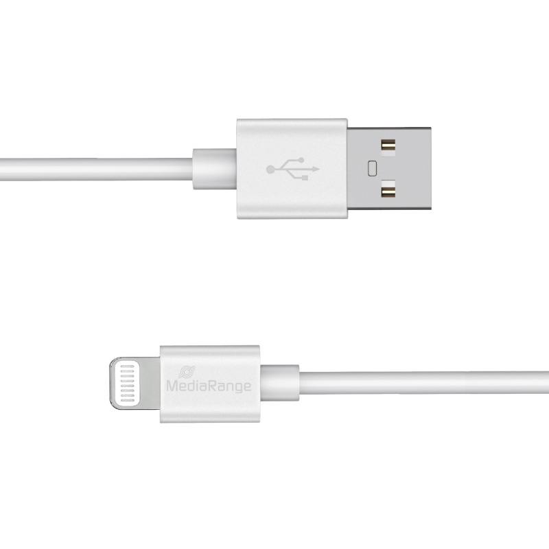 Kabel MEDIARANGE Apple Lightning, USB 2.0, 1,0m, biały - obrazek 2