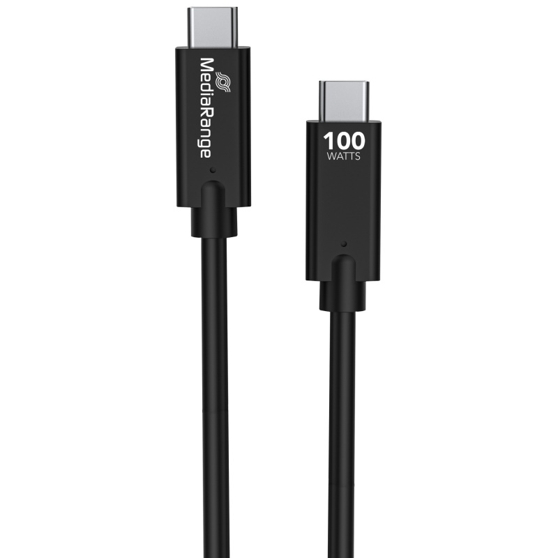 Kabel USB-C MEDIARANGE, 100W max, USB 3.1, 1,2m, czarny - obrazek 4