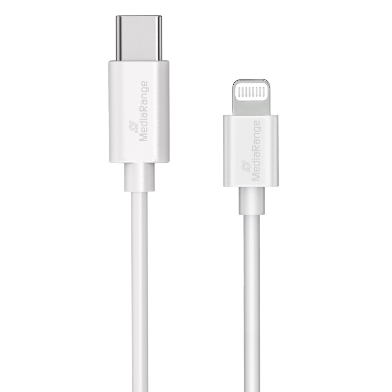 Kabel USB-C MEDIARANGE Apple Lightning, 1m, biały - obrazek 3