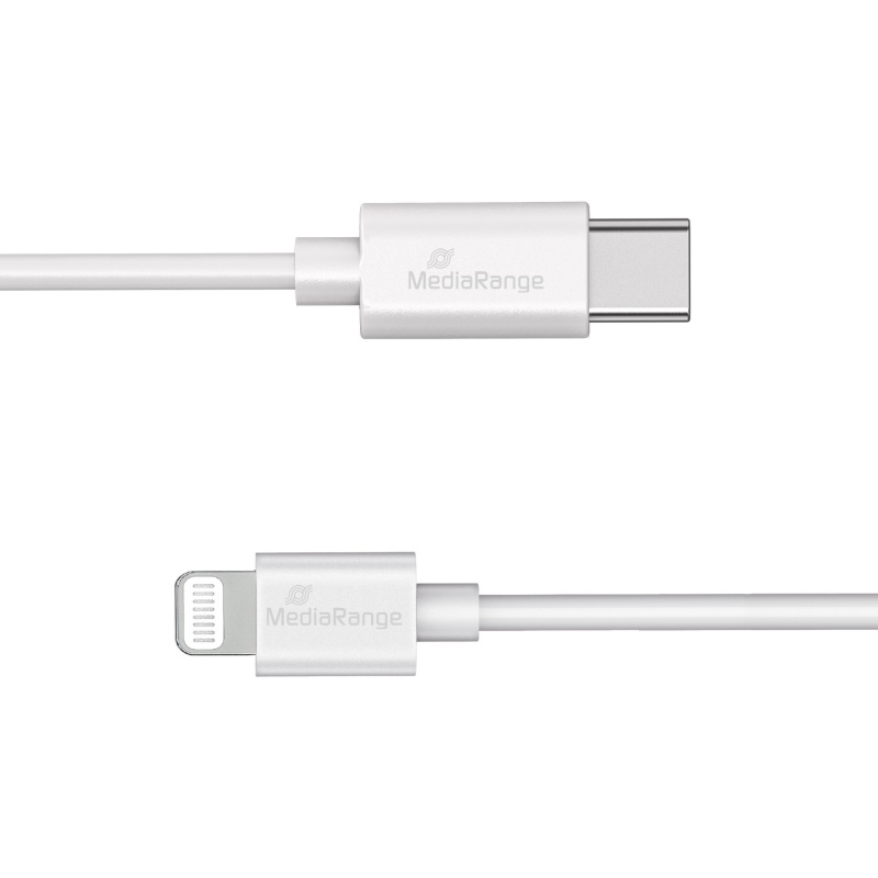Kabel USB-C MEDIARANGE Apple Lightning, 1m, biały - obrazek 4
