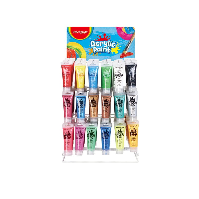 Metalowy display na farby akrylowe KEYROAD, bez wyposażenia - obrazek 2