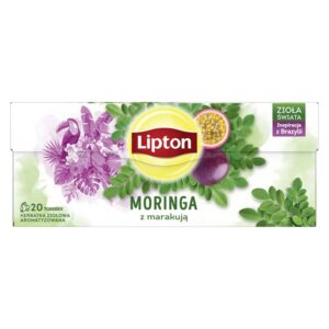 Herbata LIPTON ziołowa, moringa z marakują, 20 torebek