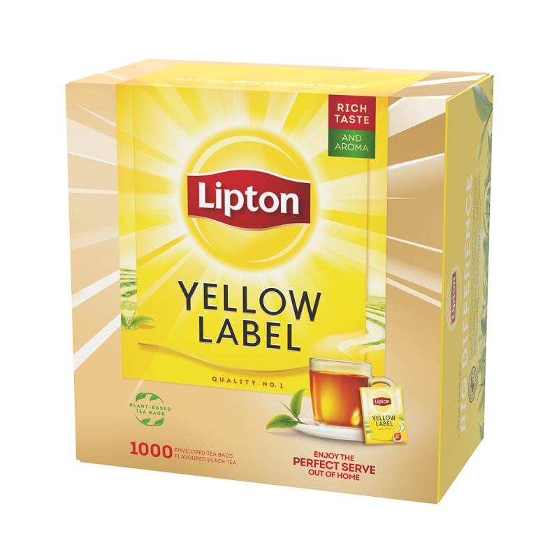 Herbata LIPTON czarna, Yellow Label, 1000 kopert - obrazek 2