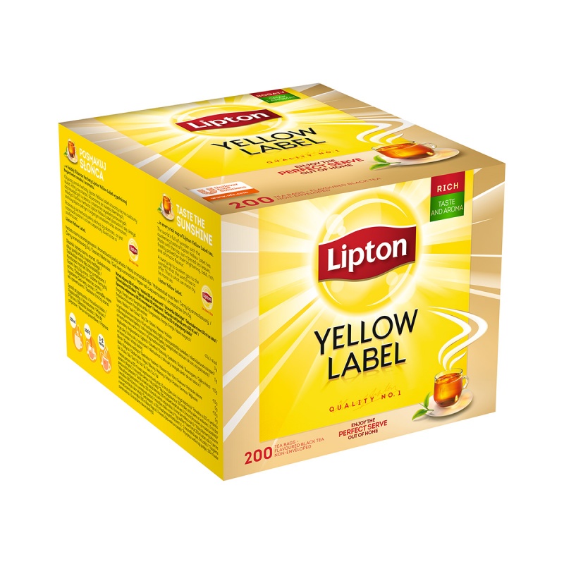 Herbata LIPTON czarna, Yellow Label, 1000 kopert - obrazek 3