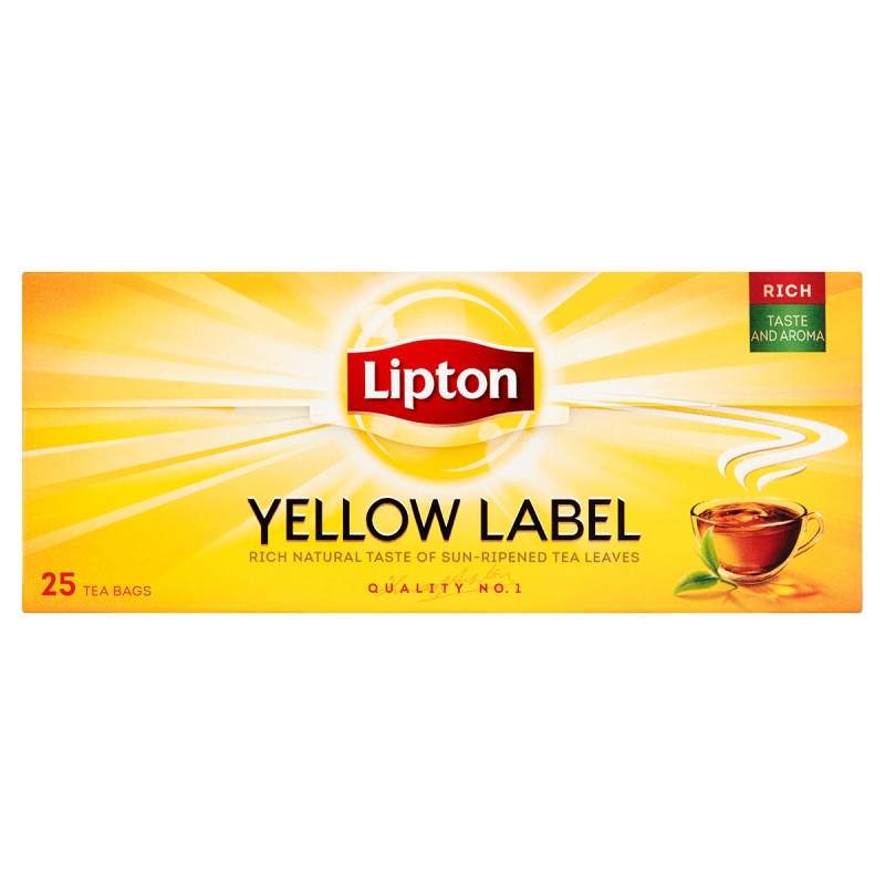 Herbata LIPTON czarna, Yellow Label, 25 torebek - obrazek 6