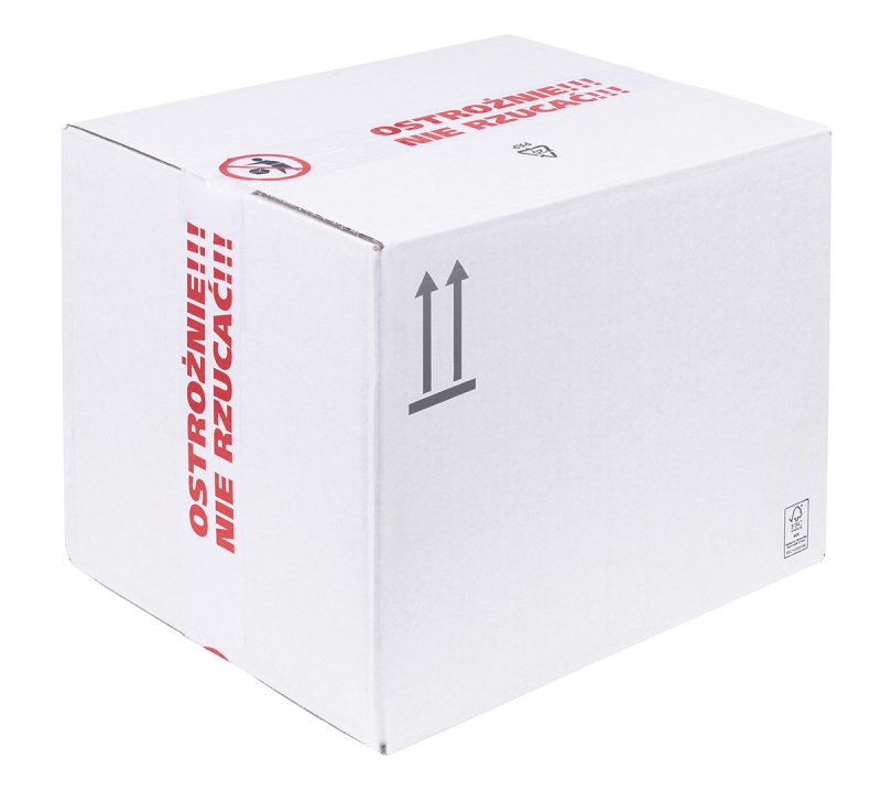 Taśma pakowa OFFICE PRODUCTS, ostrożnie nie rzucać, 48mm x 50y, 36mic, 1szt., biała - obrazek 5