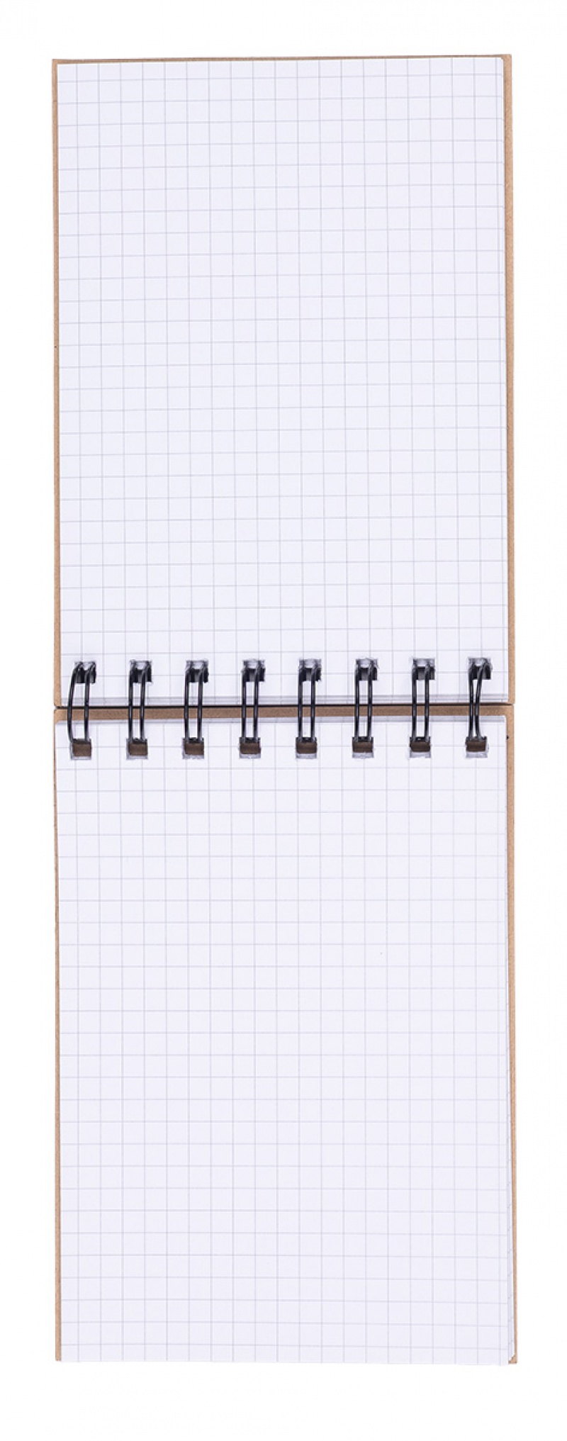 Kołonotatnik OFFICE PRODUCTS, craft, A6, w kratkę, 80 kart., 80gsm, brązowy - obrazek 2