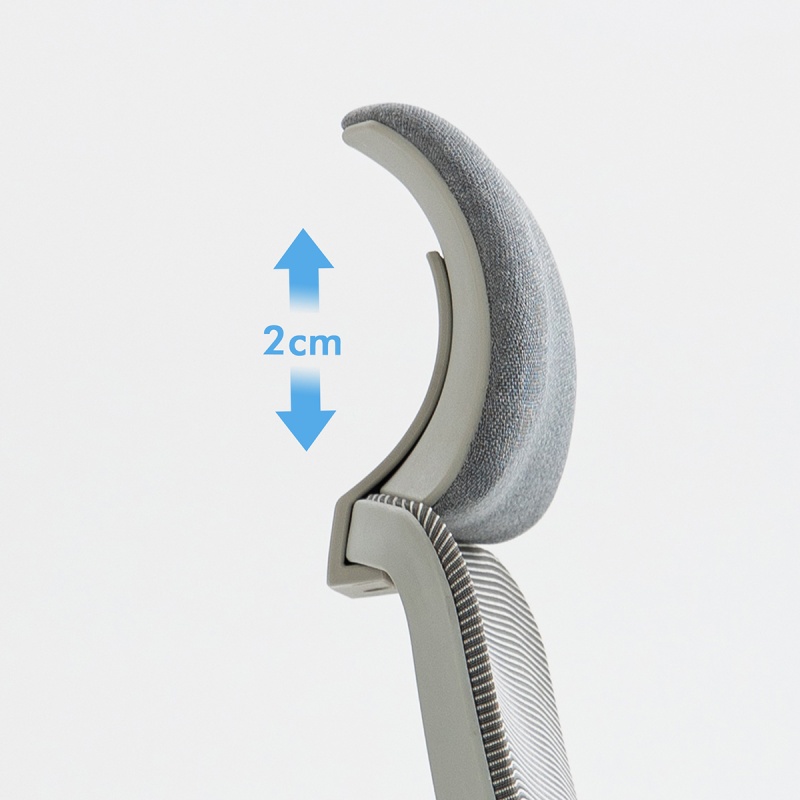 Fotel biurowy OFFICE PRODUCTS Siros, szary - obrazek 12