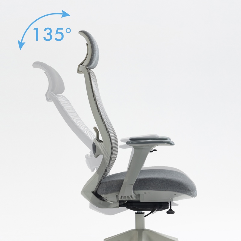 Fotel biurowy OFFICE PRODUCTS Siros, szary - obrazek 13