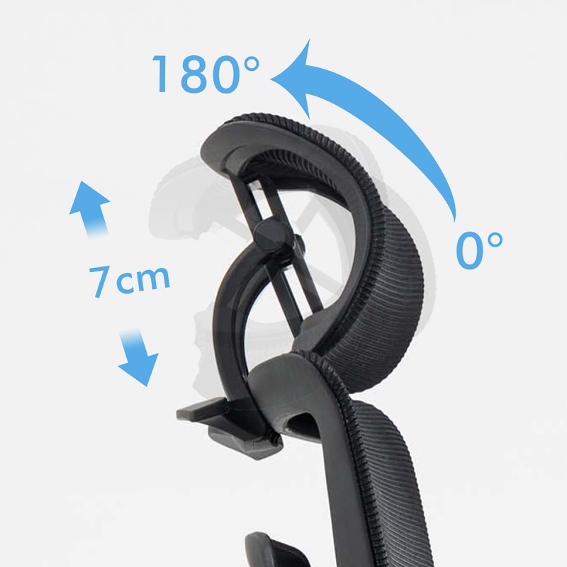 Fotel biurowy OFFICE PRODUCTS Skorpios, czarny - obrazek 12