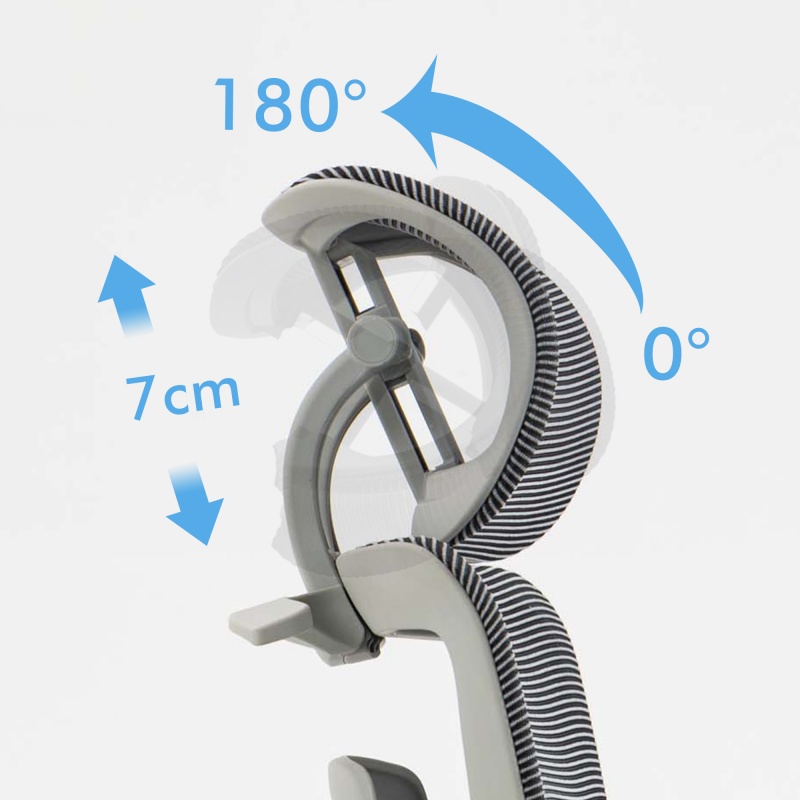 Fotel biurowy OFFICE PRODUCTS Skorpios, szary - obrazek 12