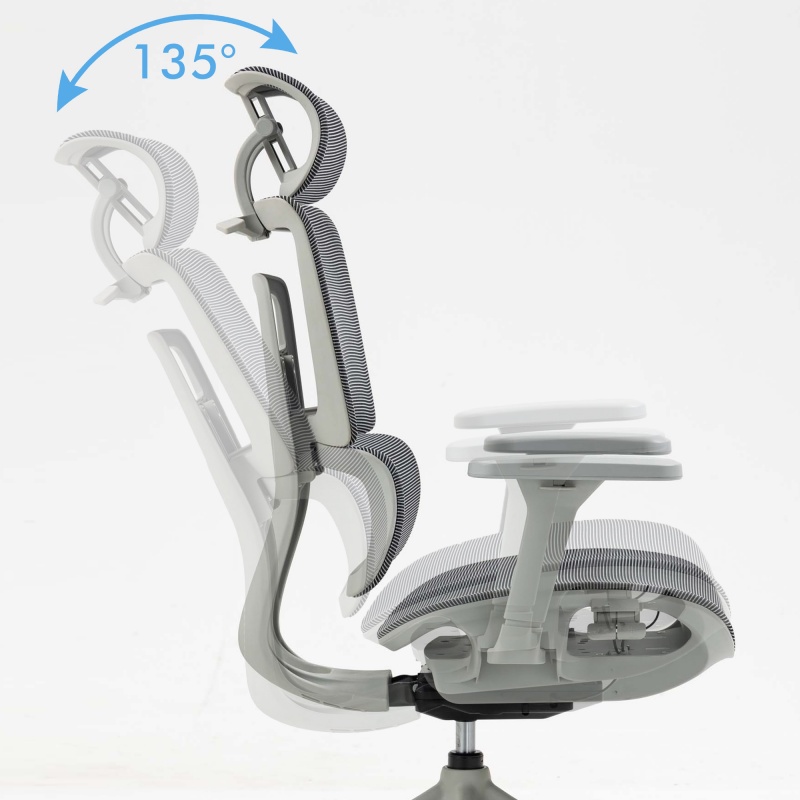 Fotel biurowy OFFICE PRODUCTS Skorpios, szary - obrazek 13