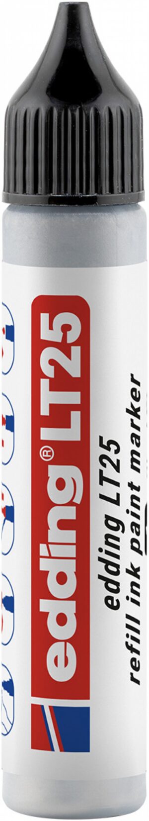 Tusz do uzupełniania markerów olejowych e-LT 25 ECOLINE, EDDING, srebrny