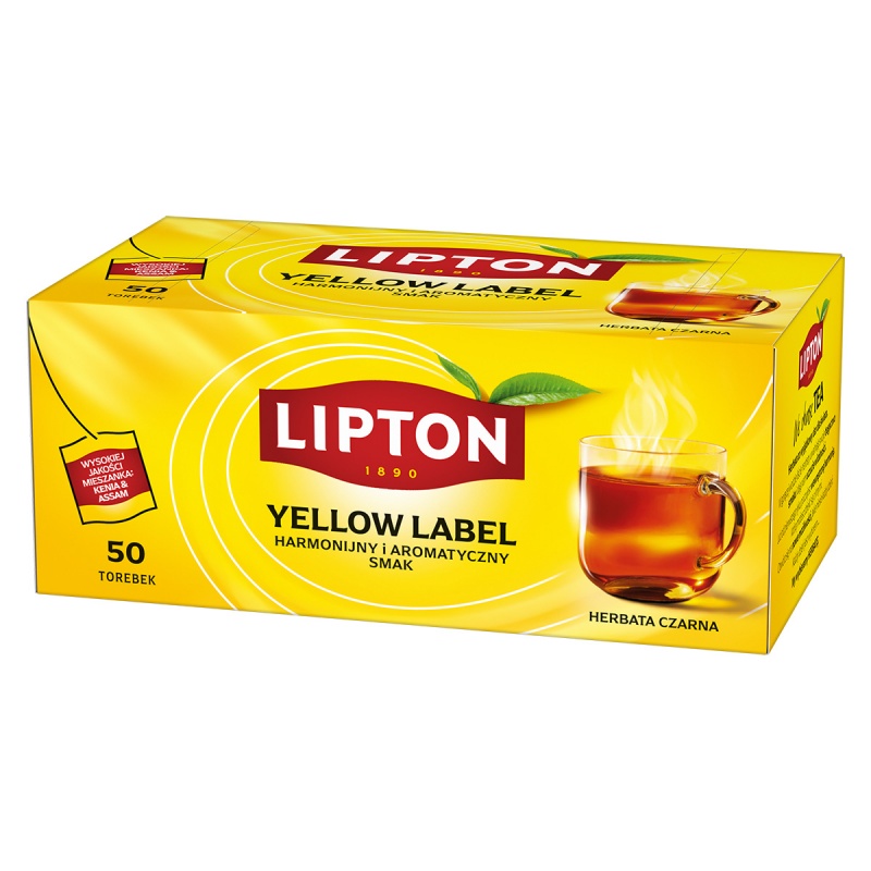 Herbata LIPTON czarna, Yellow Label, 50 torebek - obrazek 4