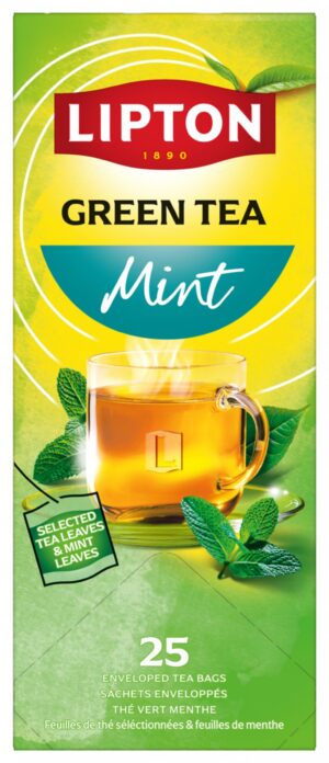 Herbata LIPTON Feel Good Selection, Balance, zielona, miętowa, 25 kopert