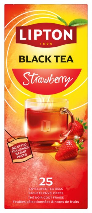 Herbata LIPTON Feel Good Selection, Refresh, truskawka, 25 kopert