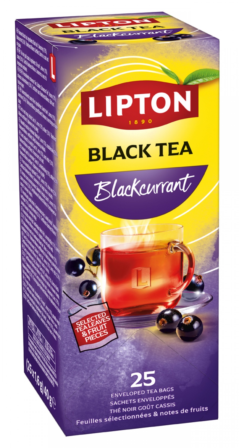 Herbata LIPTON Feel Good Selection, Refresh, czarna porzeczka, 25 kopert - obrazek 2