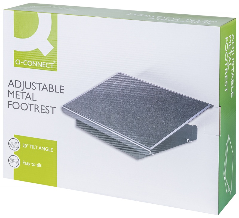 Metalowy podnóżek Q-CONNECT, 41,5x32,6cm, antypoślizgowy - obrazek 4