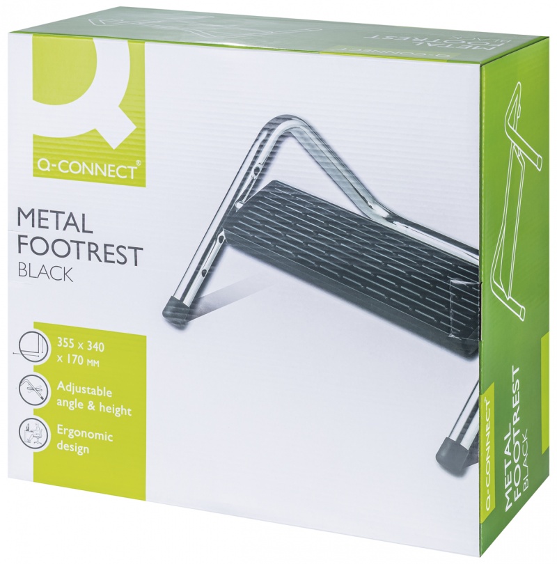 Podnóżek Q-CONNECT, z regulacją, 355x340x170mm, metalowy - obrazek 4