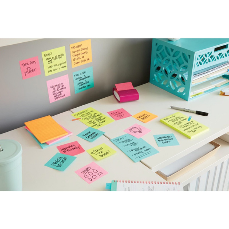 Karteczki samoprzylepne Post-it® Super Sticky, COSMIC, 76x127mm, 6x90 kart. - obrazek 2