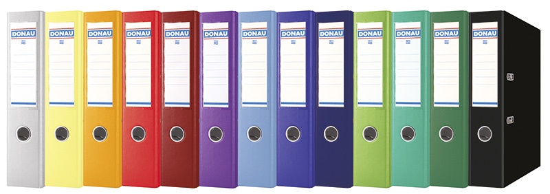 Segregator DONAU Premium-S, PP, A4/75mm, czarny - obrazek 2