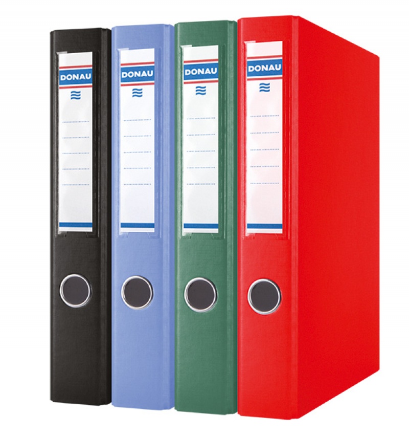Segregator ringowy DONAU, PP, A4/2RD/30mm, zielony - obrazek 2