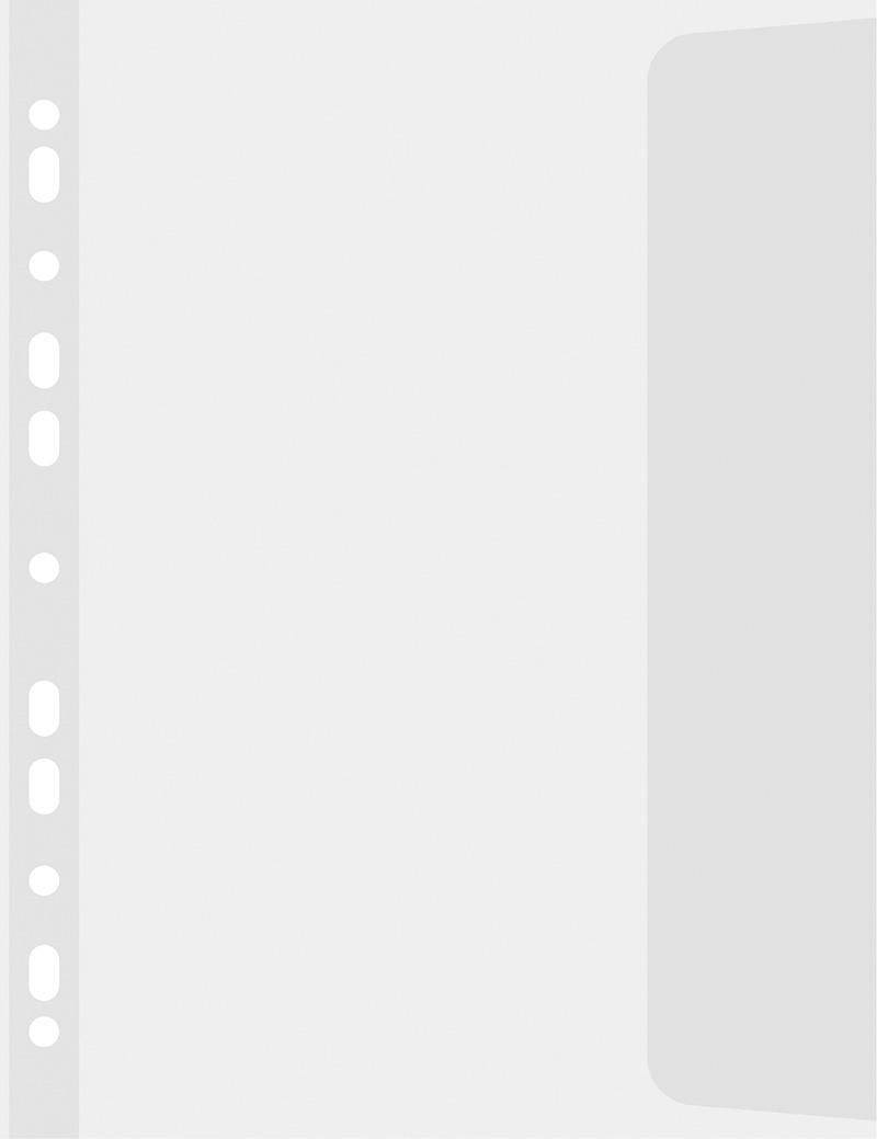 Koszulki z klapką DONAU, PP, B4, groszkowe, 100mikr., 10szt. - obrazek 2