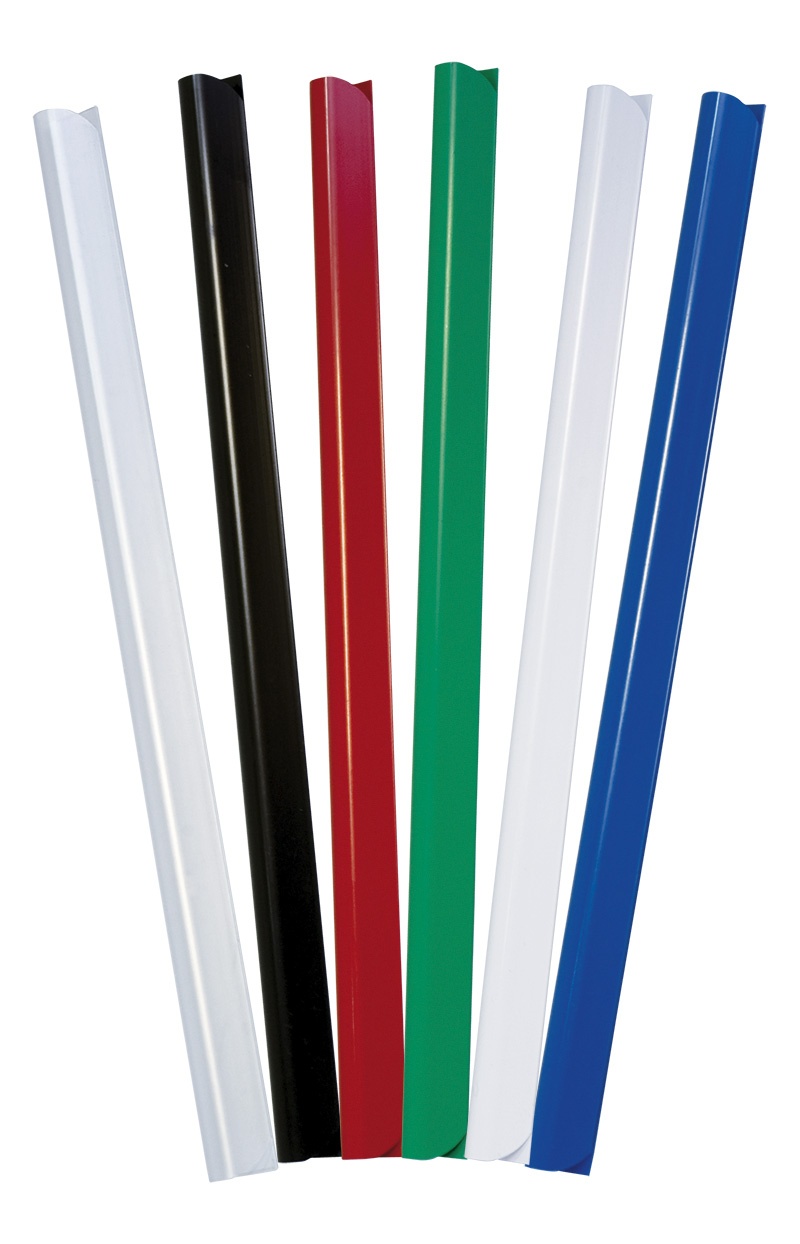 Listwa zaciskająca DONAU, PVC, A4, 10mm, do 100 kartek, transparentna - obrazek 2