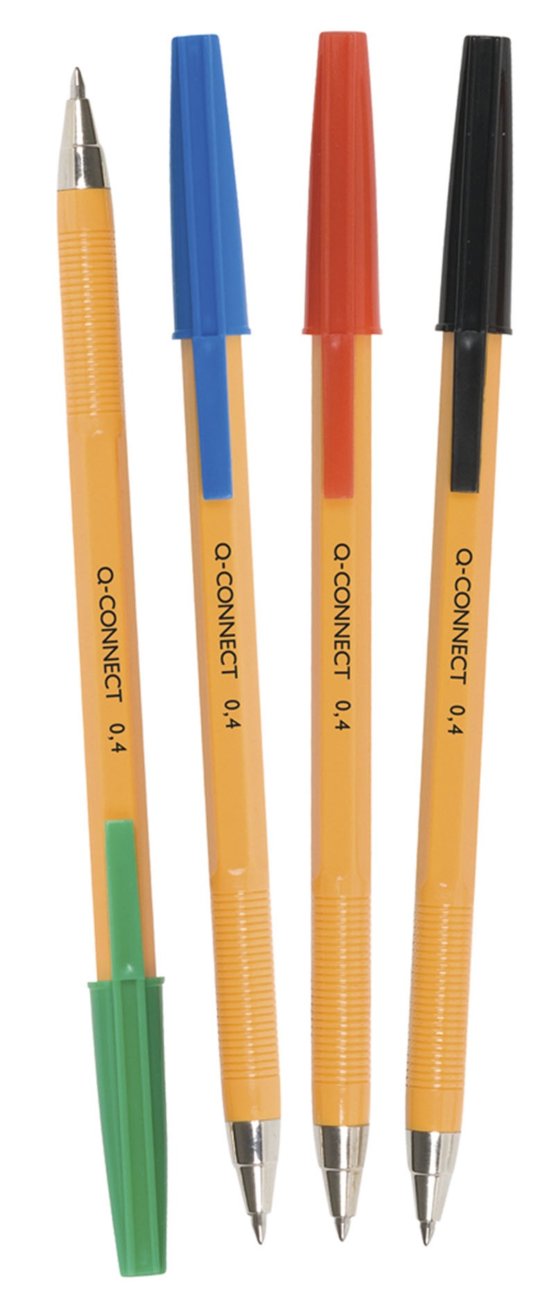 Długopis Q-CONNECT z wymiennym wkładem 0,4mm (linia), czarny - obrazek 3